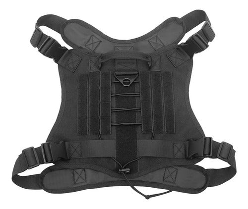 Arnés Táctico Ajustable Lanzamiento Perros Grandes Norplat Negro Xl Tactico Profesional