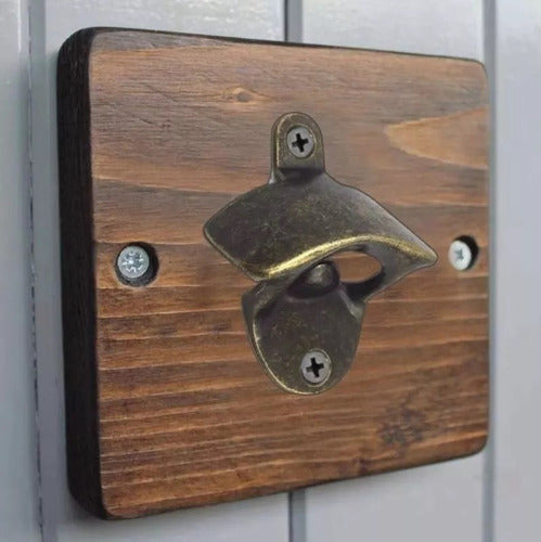 10 Destapador Abridor Botellas Cerveza Montaje Pared Norplat Bronce