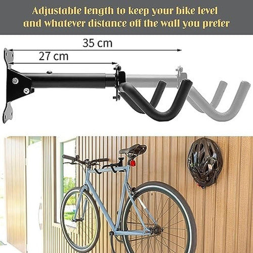 Porta Bicicletas Para Muralla Colgador De Bicicleta Norplat Negro
