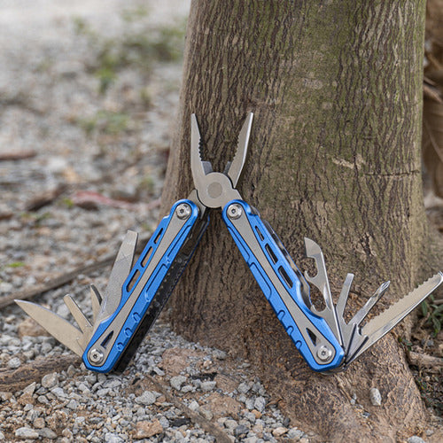 Alicate Norplat Multifuncional Universal Cortante 14 En 1 Azul