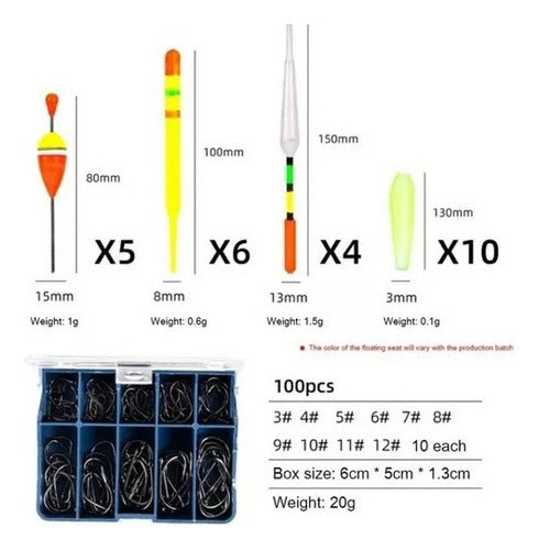 Kit Completo Pesca Norplat Accesorios Caña Carrete Señuelos