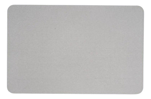 Alfombra Piso Baño Diatomita Secado Ultra Rápido - Norplat Gris Lisa