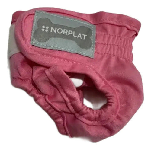 Calzón Celo Perra Pañal Lavable Reutilizable Norplat Rosa M