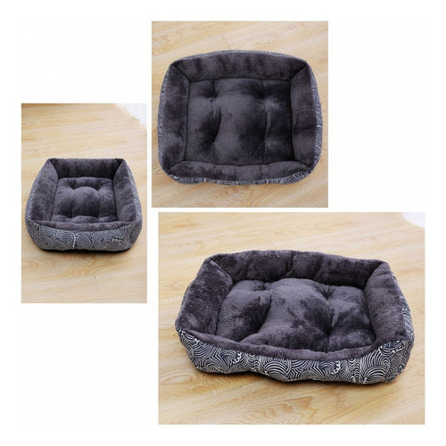 Cama Mascota Ultrasuave Gato Perro Xxl Hasta 50kg - Wuf Azul 04