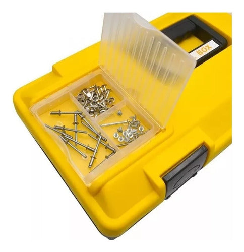 Caja Para Herramientas Premium Pro 42cm Tornillera - Norplat Negro