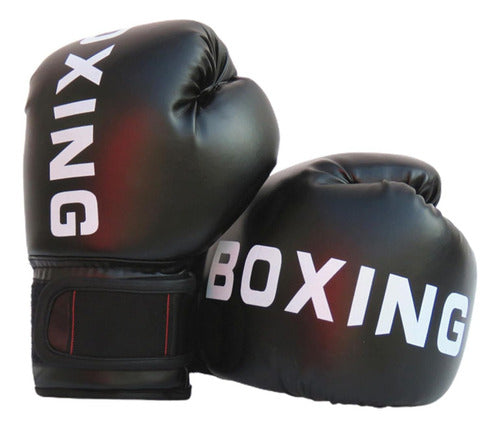 Guante De Box Adultos De Entrenamiento - Boxeo - Norplat 10oz Negro