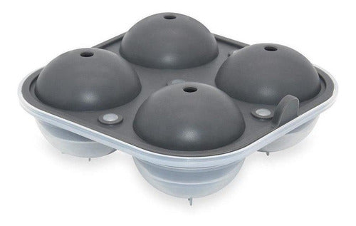Molde De Silicona Para Bolas De Hielo 6 Cm - Cukin Negro