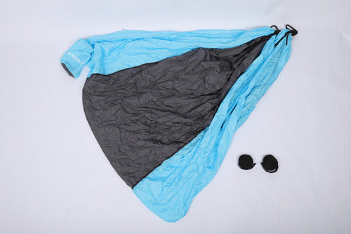 Hamaca Paraguaya Camping Norplat Mosqueton Correa Premium Azul