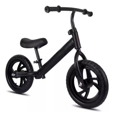 Bicicleta Equilibrio Sin Pedales Niños Principiantes Norplat Negro Negro