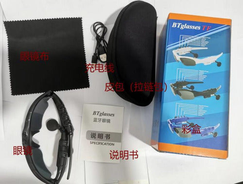 Lentes Gafas Sol Smart Bluetooth Mic Auriculares - Norplat Smart Negro Gris Oscuro Negro Negro