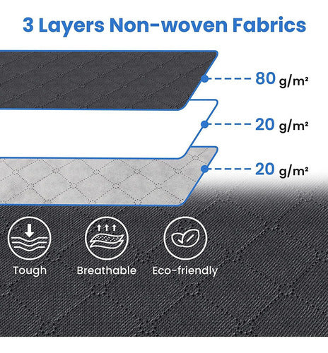 8 Bolsas Organizadoras 80 Litros - Ropa Juguetes - Norplat Negro Lisa