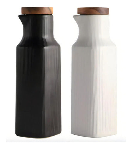 Set Alcuza Cerámica 2 Piezas Cuadrada 500 Ml - Norplat