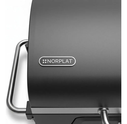 Parrilla Carbón Tapio Norplat Asado Elevador Bbq Grill Rueda Negro