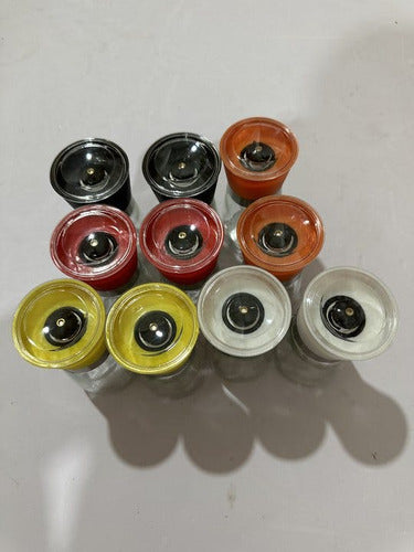 10 Saleros Y Pimenteros Molinillos P/ Sal Especies - Norplat Negro Rojo Naranja Amarillo Blanco