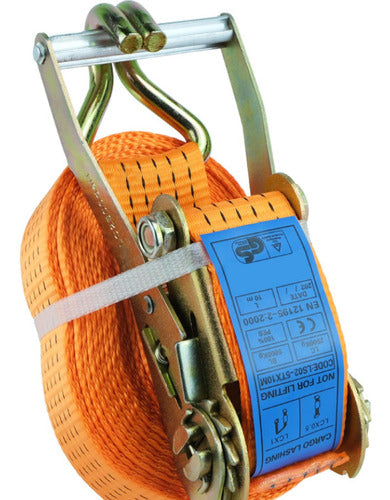 Eslingas Linga Amarre 50mm 6m Slinga 5000kg Rachet - Norplat Naranja