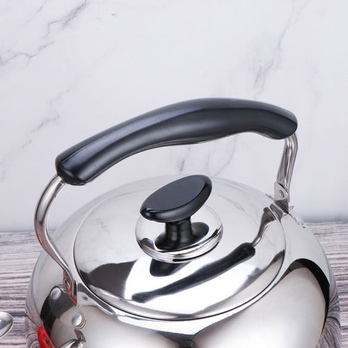 Tetera 2 Litro Acero Inoxidable Silvadora Para Toda Encimera