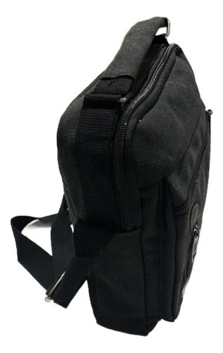 Bolso Bandolera Maletin De Lona Hombre Caballero - Norplat Negro