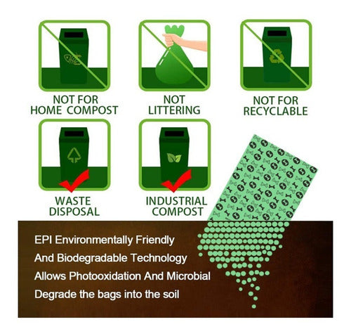 240 Bolsas Biodegradable 16 Rollos Ecologicas Fecas Perro Amarillo