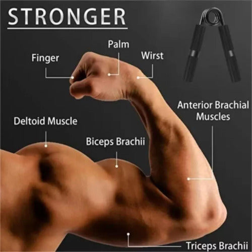 Hand Grip Resistencia Ejercicio Fortalecedor Muñeca Norplat Negro - 150lb