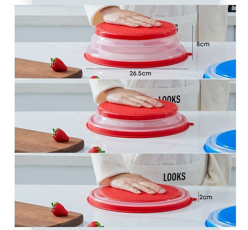 Tapa Microondas 27cm Plegable Anti Salpicadura - Cukin