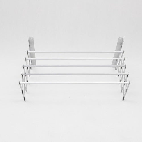 Tendederos Ropa Plegable Extensible Pared Colgador Norplat Plata