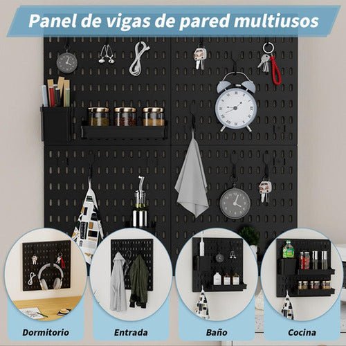 Organizador De Escritorio Pegado A La Pared - Norplat Negro