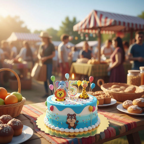 12 Bandeja Dorada Base Redonda Torta Carton 30cm - Norplat Dorado