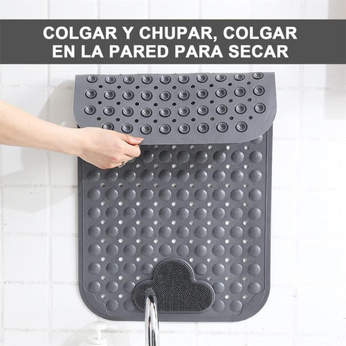 Piso Goma Antideslizante Para Ducha Tinas Alfombra - Norplat - Gris