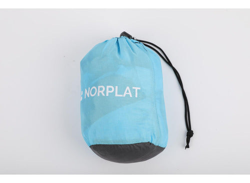 Hamaca Paraguaya Camping Norplat Mosqueton Correa Premium Azul