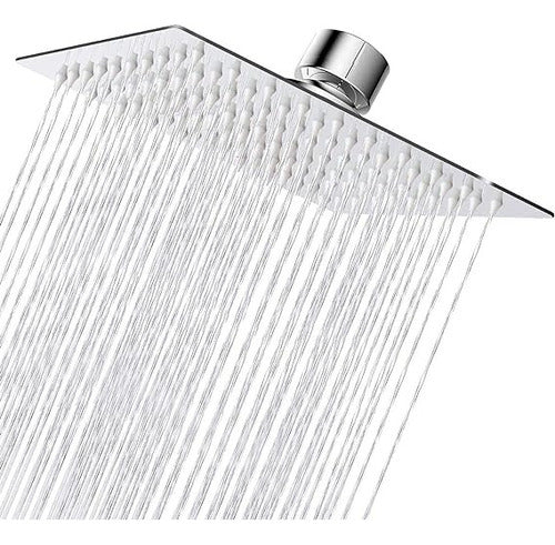 Cabezal Ducha Cuadrado 25cm 121 Boquillas Acero Inox Norplat Plateado Cromado