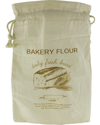 Bolsa De Lino Para Guardar Pan - Cukin Gris Bolsa De Lino