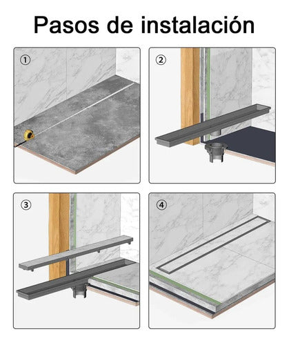 Rejilla Cubierta Antiolor Ducha Antiobstrucción 50cm Norplat
