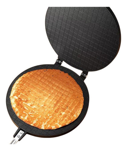 Sarten Para Barquillos 17 Cm Diametro Barquillo Fácil Cukin Negro - Barquillero Cuadrangular