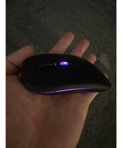 Mouse Bluetooth O Inalámbrico Xusb 2.4g Norplat Recargable Negro