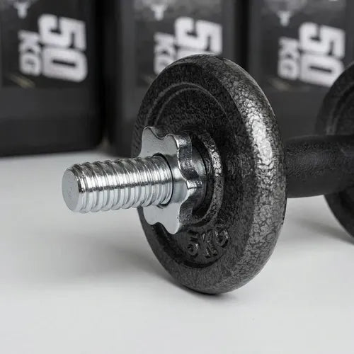 Set Mancuernas 50kg Norplat Fitness Pesas Peso Regulable Negro