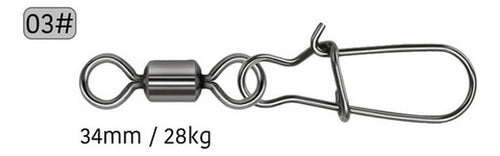 Destorcedor De Pesca 50 Unidades N 1/3/5/7/10 - Norplat 03