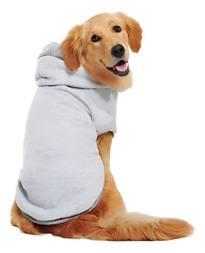 Poleron Capa Con Gorro Perros 6xl A 9xl Chalecos - Norplat Gris 7xl