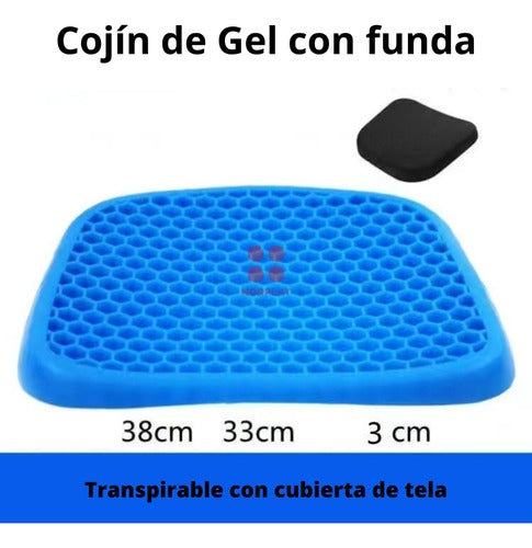 Cojin Silla Goma Gel Casa Auto Oficina Ergonómico - Ome Negro