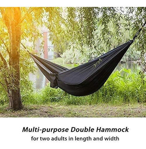 Hamaca Paraguaya Camping Norplat Mosqueton Correa Premium Negro