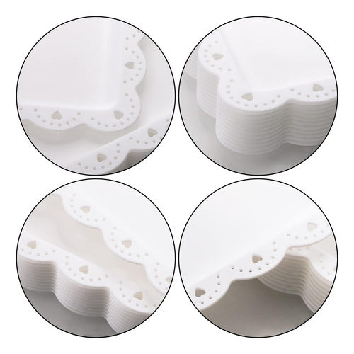 Set 2 Bandejas Rectangular Norplat Ideal Para Brazo De Reina Blanco