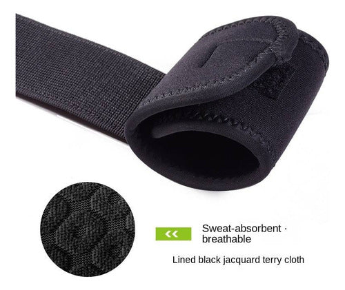 Par De Epicondileras Coderas Muñequeras Deportivas Fitness Negro