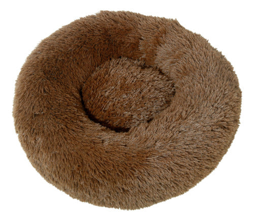 Cama Mascotas Perros Grandes Antiestres 80cm Talla Xl - Wuf Marrón