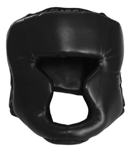 Casco Boxeo Cabezal De Protección Mma Taekwondo - Norplat L Negro