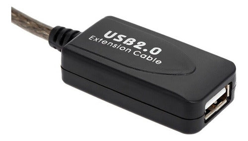 Extension Cable Usb A Usb 10m Blindado Sin Perdida - Norplat Gris Oscuro