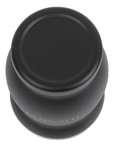 Mate Termico De Acero Inoxidable Norplat + Bombilla Cepillo Negro Mate
