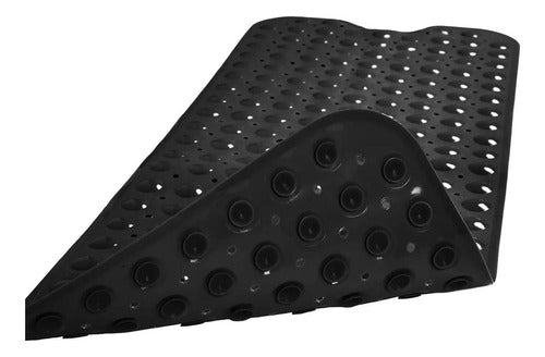 Goma Antideslizante Tina Ducha Bañera Cepillo 39×100 Norplat Negro