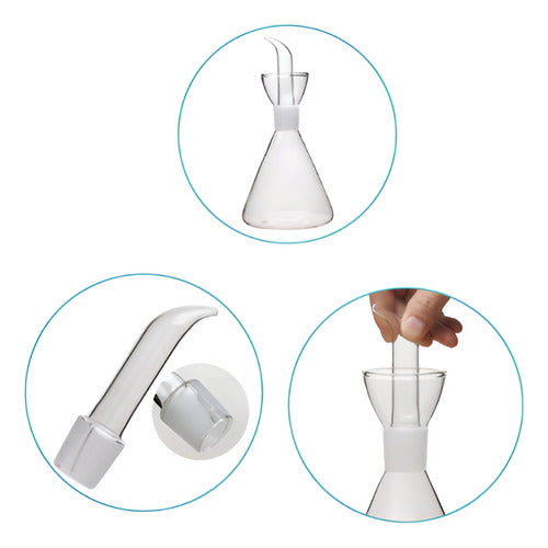 Set De 2 Alcuzas 250ml C/u + Base Bamboo - Norplat