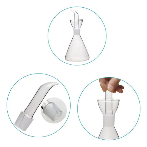 Set De 2 Alcuzas 250ml C/u + Base Bamboo - Norplat