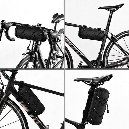 Bolso Manillar Bicicleta Impermeable Resistente - Norplat Negro