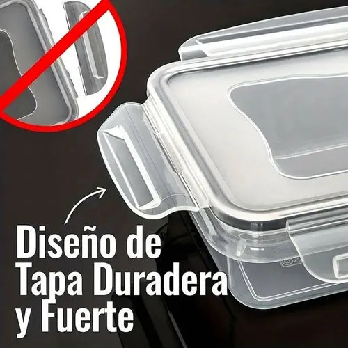12 Envase Recipiente Contenedor Hermetico Alimento - Norplat